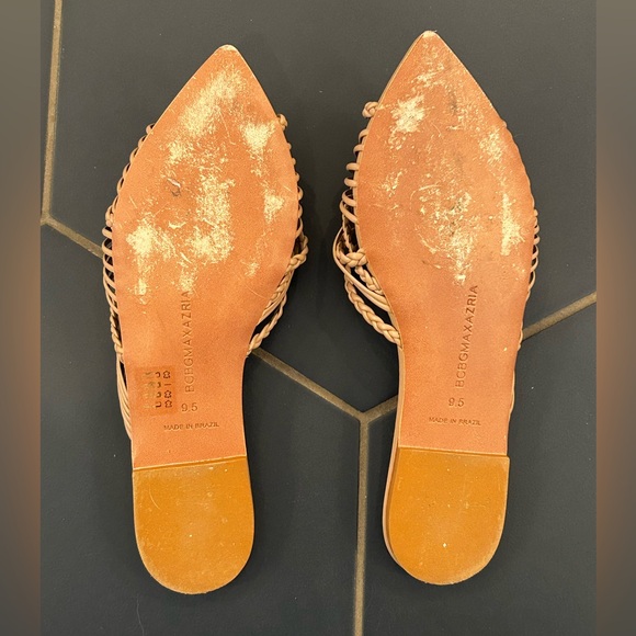 BCBGMAXAZRIA Tartina sandal braided straps pointed toe neutral beige - Picture 4 of 7